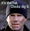 Jack, It's the hat. Chicks dig it.
