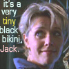 Carter, It's a very tiny black bikini, Jack.